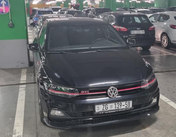 Zagreb, Croatia temporary plate spotted in Zagreb, Croatia. This plate is valid for 3 days. Photo taken on 21.07.2025.