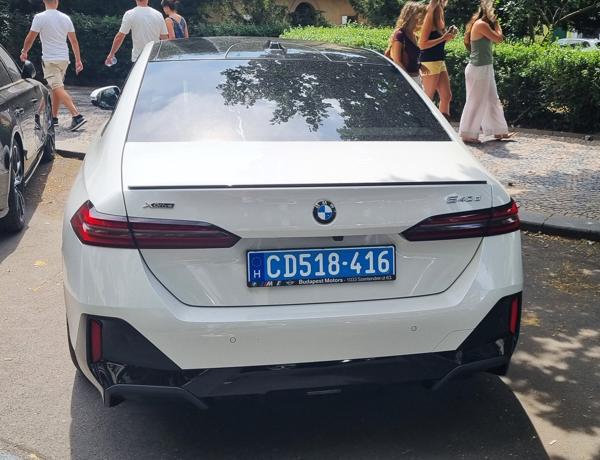 Hungary diplomatic plate spotted in Prague, Czech Republic. 518 = World Health Organization (WHO). Photo taken on 05.07.2025.