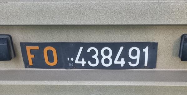 Forlì, Italy (1927 series) spotted in Bratislava, Slovakia. Photo taken on 26.08.2025. Close-up photo of the rear plate.