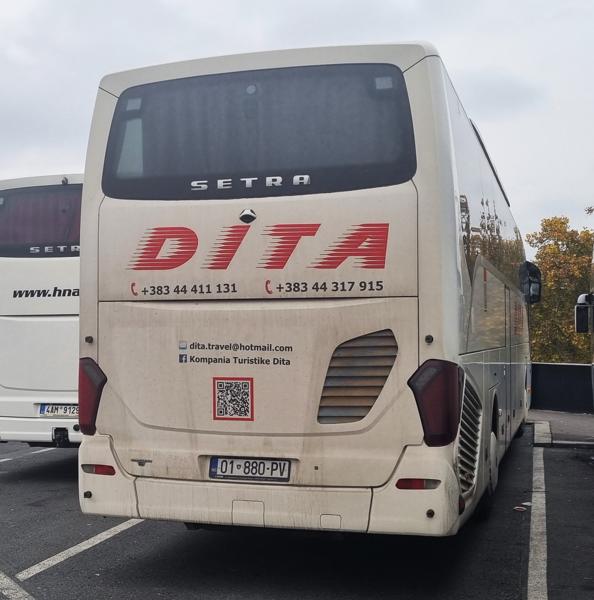 Kosovo spotted in Prague, Czech Republic. 01 = Pristina. Photo taken on 15.11.2025.