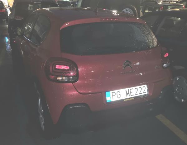 Podgorica, Montenegro spotted in Ljubljana, Slovenia. Photo taken on 26.07.2025.