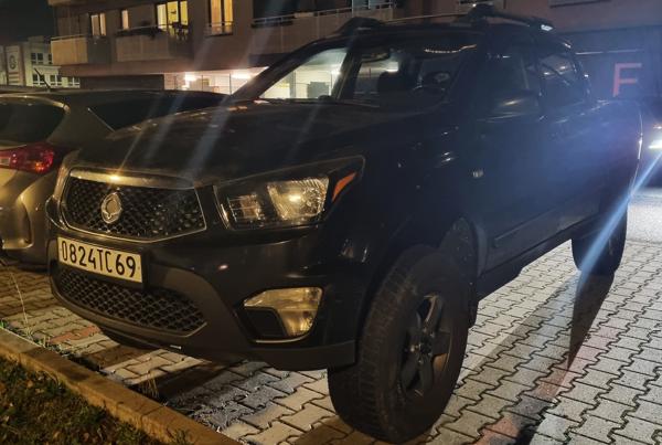 Russia remade plate spotted in Bratislava, Slovakia. 69 = Tver Oblast. Photo taken on 20.11.2025.