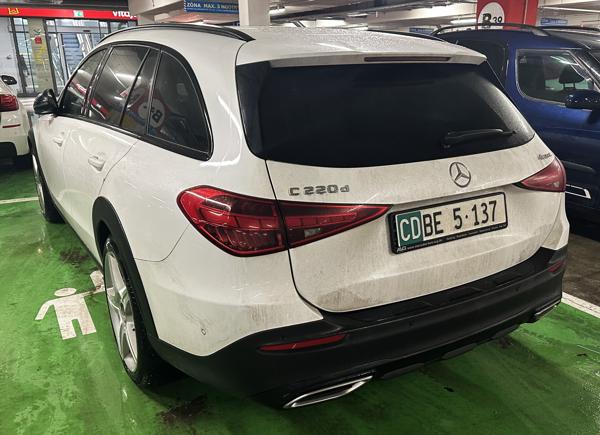 Bern, Switzerland diplomatic plate spotted in Bratislava, Slovakia. 137 = Slovakia. Photo taken on 19.02.2026.