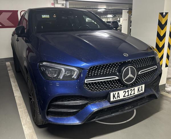 Ukraine remade/discreet plate spotted in Bratislava, Slovakia. KA = Kyiv City. Photo taken on 18.02.2026.