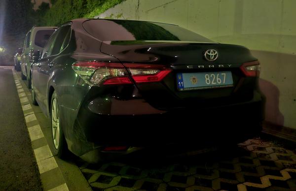 Ukraine, Police plate spotted in Krakow, Poland. 11 = Kyiv City. Photo taken on 08.05.2026.